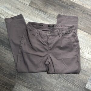 Talbots Flawless Five Pocket Gray Denim Straight 16WP